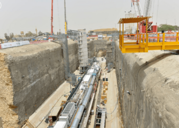 Riyadh Metro under construction