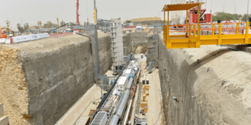 Riyadh Metro under construction