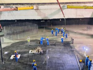 Construction site of Dubai's Hindu Temple