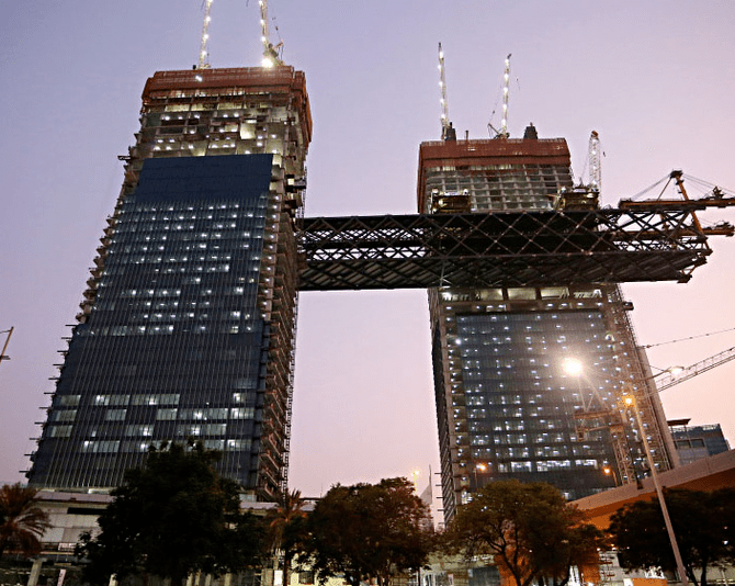 Dubai's Guinness World Record looking for One Za'abeel towers have their topping out