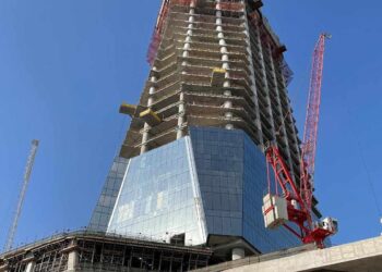 Uptown Tower, Dubai's next skyscraper, needs just 80 metres more to reach its full height