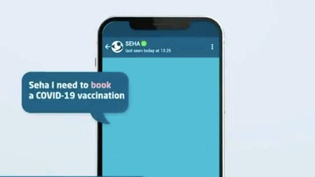 Booking a COVID-19 vaccine appointment with Seha via Whatsapp