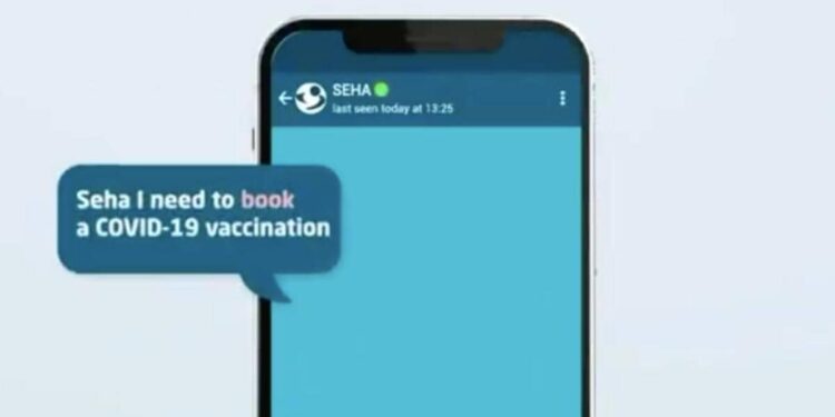 Booking a COVID-19 vaccine appointment with Seha via Whatsapp