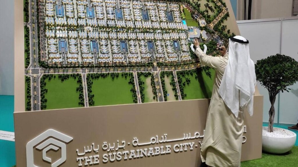 The sustainable city will be built on Yas Island in Abu Dhabi for Dh1.8 billion