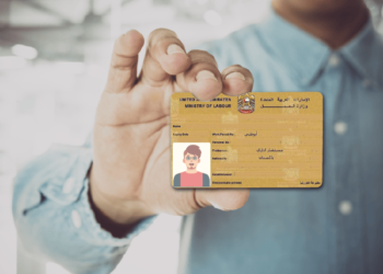 In the UAE 2022, how can you get your labour card number?