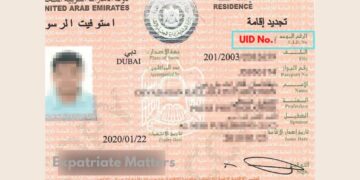What should one do if one has two UID numbers on a UAE visa?