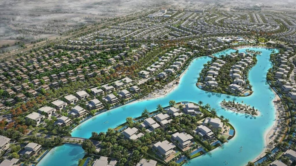 Tilal Al Ghaf lagoon is being transformed into 'islands' by Majid Al Futtaim Communities