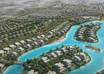 Tilal Al Ghaf lagoon is being transformed into 'islands' by Majid Al Futtaim Communities