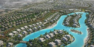 Tilal Al Ghaf lagoon is being transformed into 'islands' by Majid Al Futtaim Communities