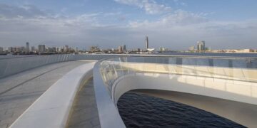 The new walkway at Dubai Creek Harbour has been unveiled by Emaar