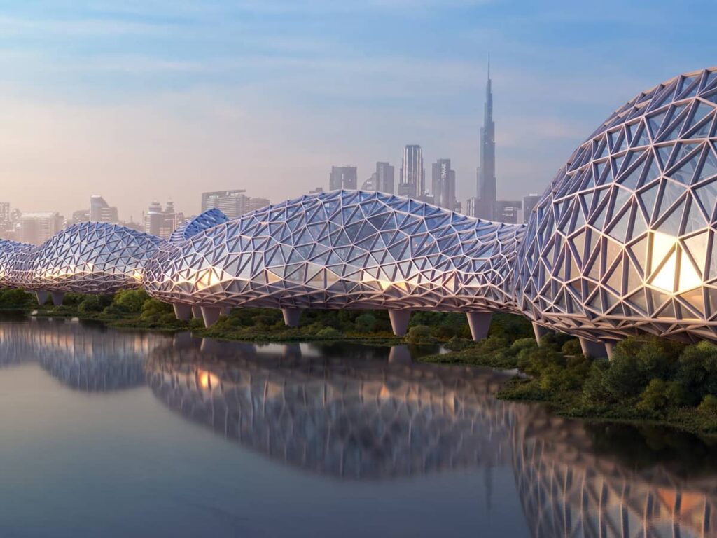 Designs for an innovative 93km cycling and wellness highway, Dubai’s The Loop has been revealed