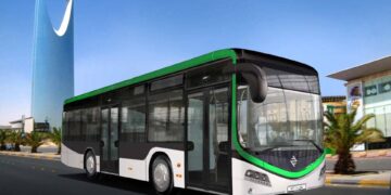 The public bus system in Riyadh, Saudi Arabia