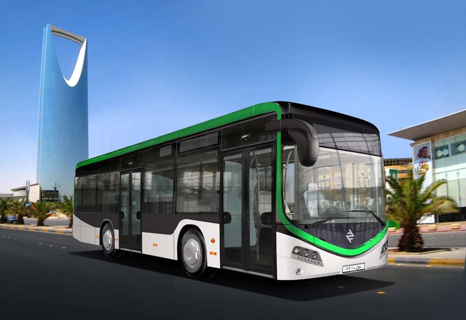 The public bus system in Riyadh, Saudi Arabia