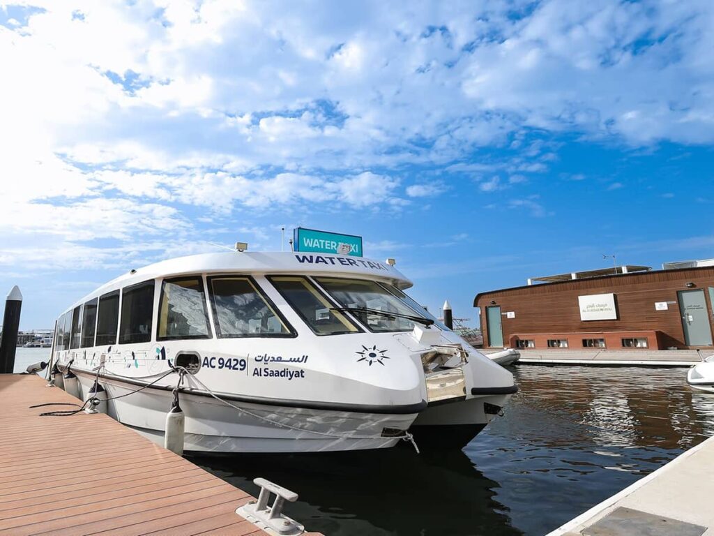 Here's how you can travel around Abu Dhabi's top locations on a water taxi