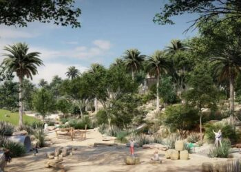 A townhouse project is being launched at Expo City in the UAE with lush greenery and urban farming