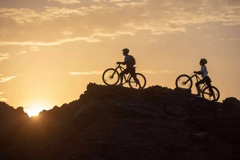 Explore Hatta on a mountain bike during winter in Dubai