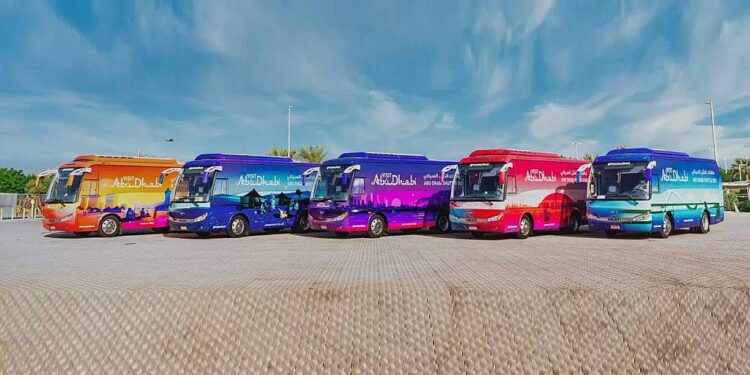 Dubai and Abu Dhabi: Free shuttle bus rides