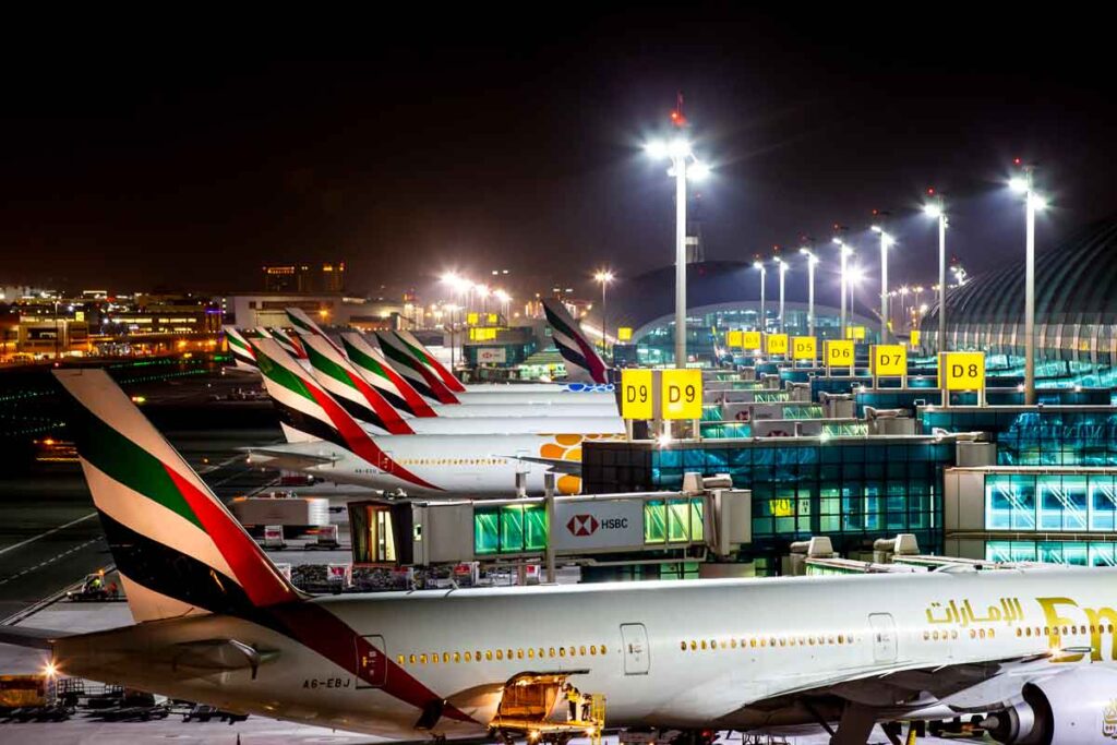 The number of guests at DXB in 2023 has increased by 31.7% from the previous year, to 87 million