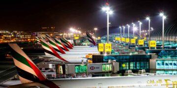 The number of guests at DXB in 2023 has increased by 31.7% from the previous year, to 87 million