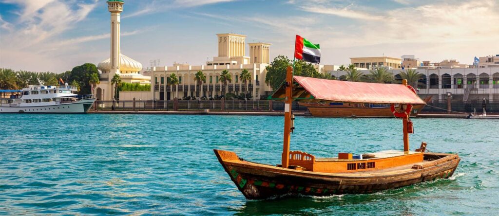 Abra rides along Dubai's creek: Deira Old Souq Station reopens