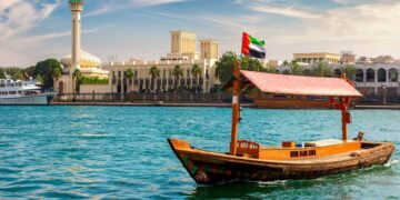 Abra rides along Dubai's creek: Deira Old Souq Station reopens