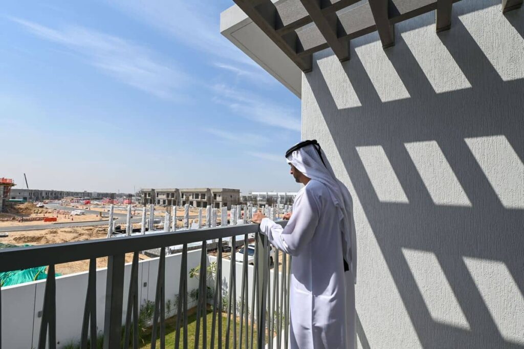 The Sheikh Hamdan reviews progress on the Al Khawaneej housing project