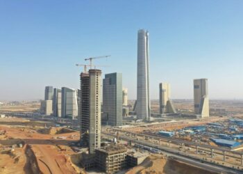 The construction of Infinity Towers' mixed-use tower in the Administrative Capital is 70% complete