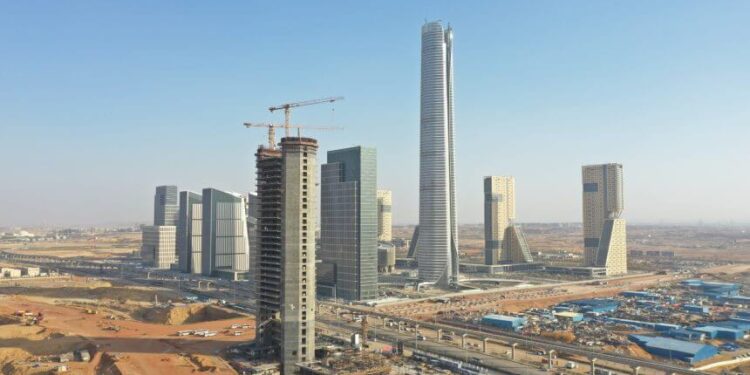 The construction of Infinity Towers' mixed-use tower in the Administrative Capital is 70% complete