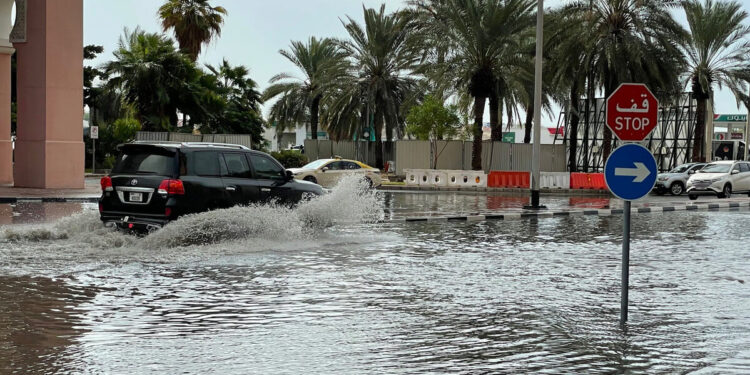 Get your car damage certificate online after heavy rains in Ajman