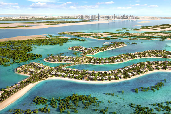 A beachfront gated community in Abu Dhabi, valued at $1.1 billion, has been unveiled by JIIC