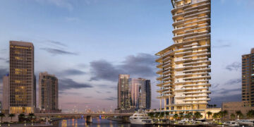 Foster + Partners unveils designs for two new towers at Marasi Bay in the UAE