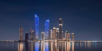 At Dubai Square in Dubai Creek Harbour, Emaar founder Mohamed Alabbar announces plans for The Music, Colour, and Fire Plaza