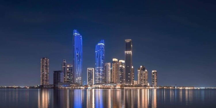 At Dubai Square in Dubai Creek Harbour, Emaar founder Mohamed Alabbar announces plans for The Music, Colour, and Fire Plaza