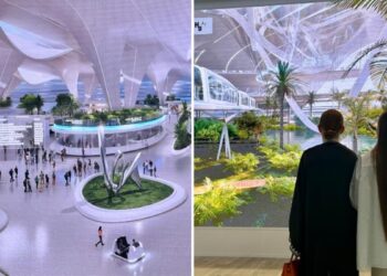 Here's a sneak peak at Dubai's new airport, which features a monorail, green havens, and mini forests