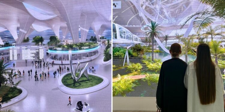 Here's a sneak peak at Dubai's new airport, which features a monorail, green havens, and mini forests