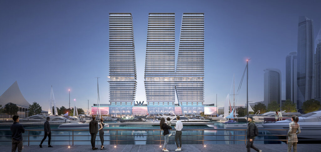 W Residences at Dubai Harbor are the first three-tower development by Arada