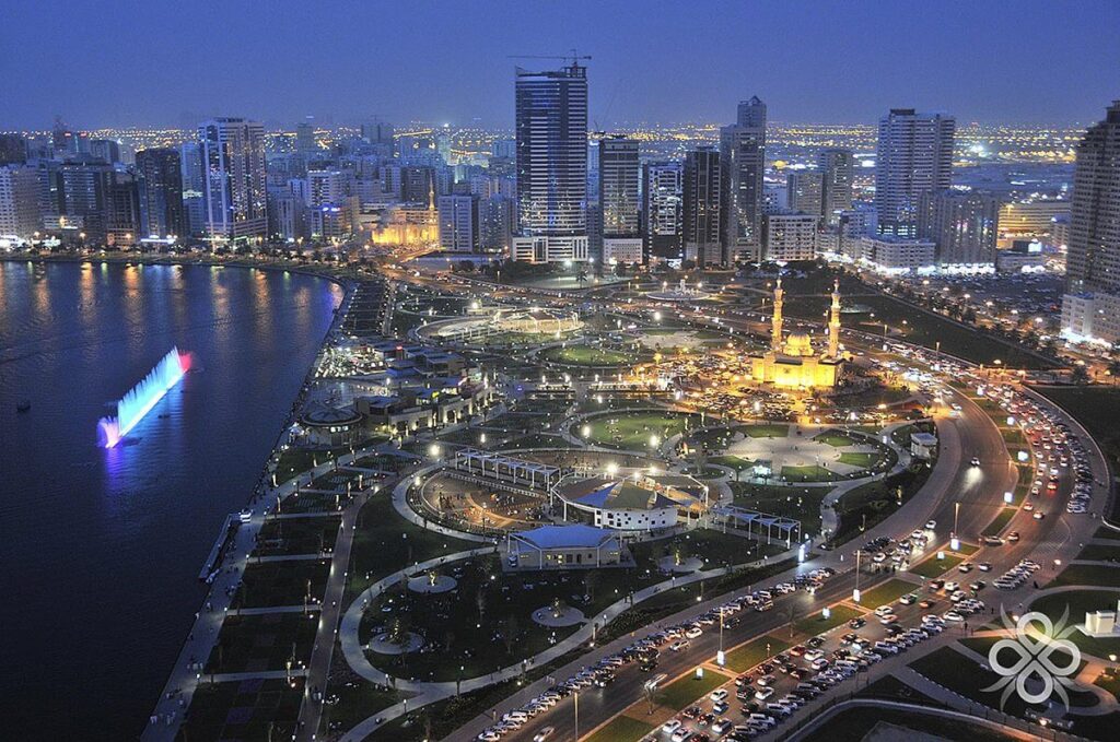 The Sharjah Crown Prince reviews the development of the Real Estate Platform