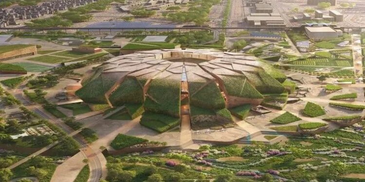 A populous-designed stadium masterplan has been unveiled in Riyadh