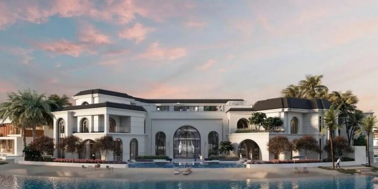 A key Harrisoni La Mer villa unit has been completed by Almal in Dubai