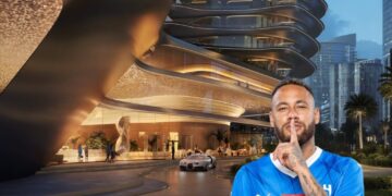 In Dubai, Brazilian soccer legend Neymar Jr. purchased a Dh200 million Bugatti penthouse